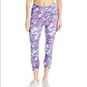Prana ‎ Supernova Fractal Roxanne Capri Leggings Activewear Bottoms Size Medium